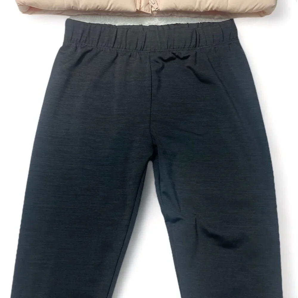Puma Youth Puffer Vest & Leggings Set Beige & Black Polyester - Picture 6 of 10